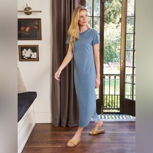 Frank & Eileen Perfect Tee Dress In Jean Medium Flawed